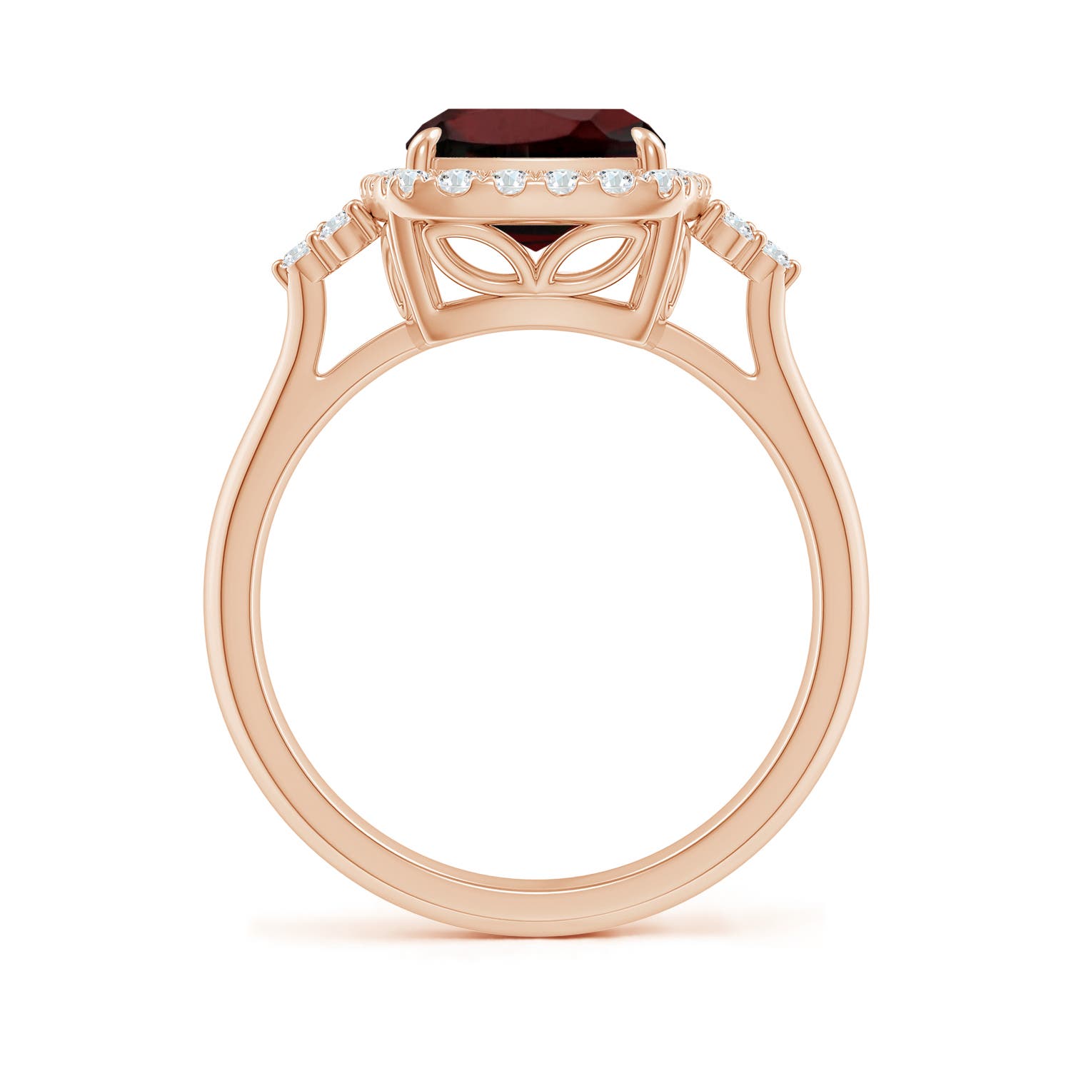 AA - Garnet / 3.7 CT / 14 KT Rose Gold