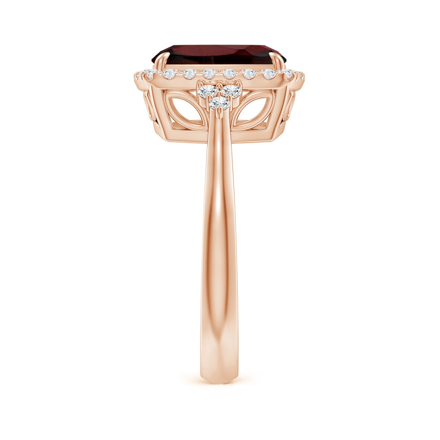 AA - Garnet / 3.7 CT / 14 KT Rose Gold