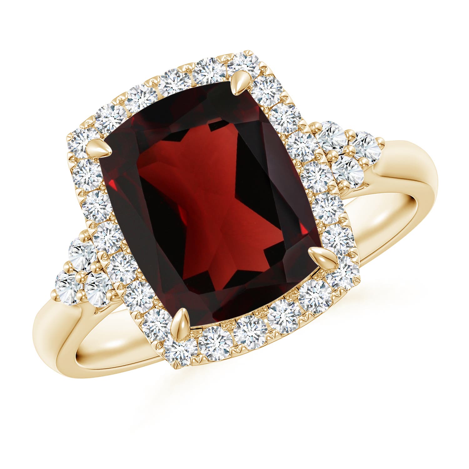 AA - Garnet / 3.7 CT / 14 KT Yellow Gold