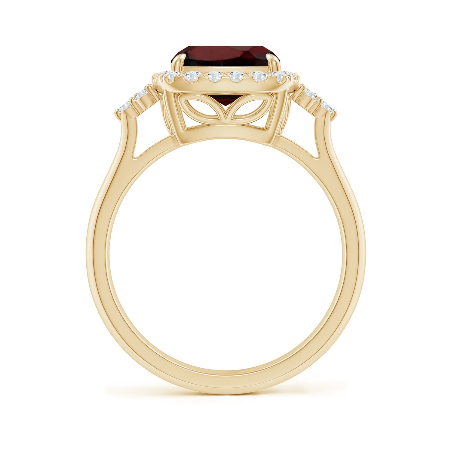 AA - Garnet / 3.7 CT / 14 KT Yellow Gold