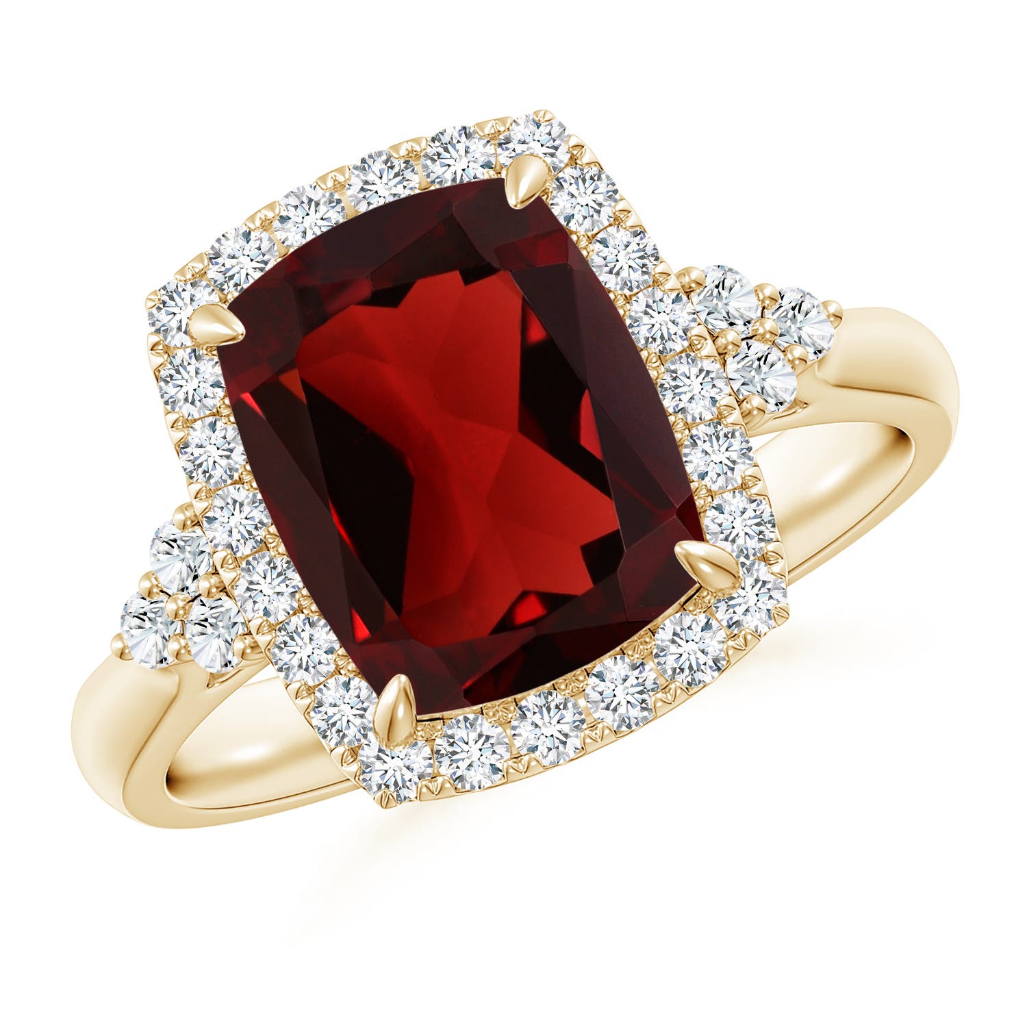 AAA - Garnet / 3.7 CT / 14 KT Yellow Gold