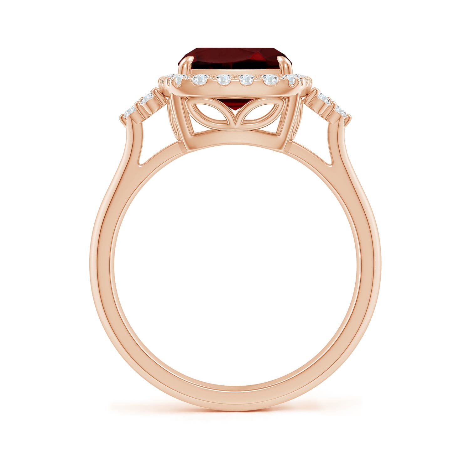 AAAA - Garnet / 3.7 CT / 14 KT Rose Gold