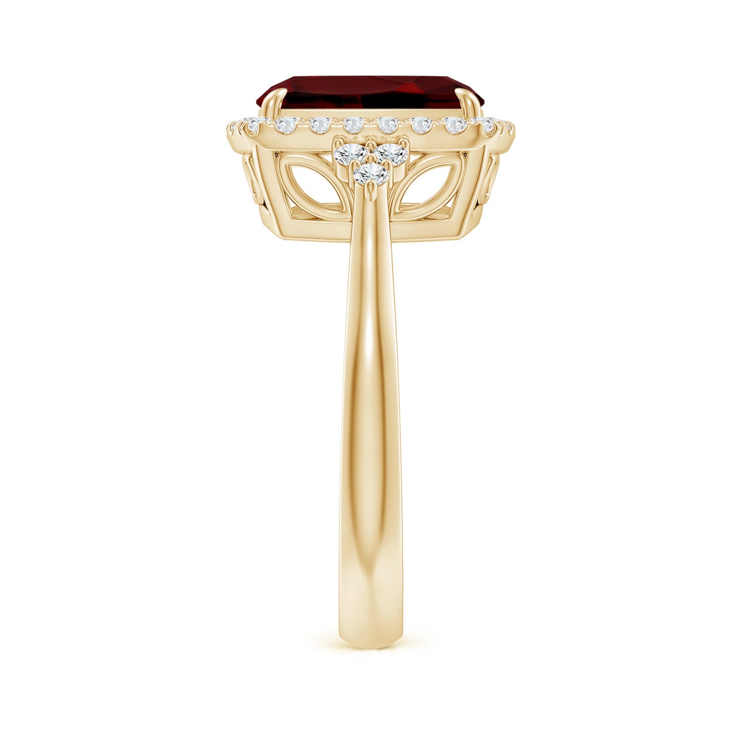 AAAA - Garnet / 3.7 CT / 14 KT Yellow Gold