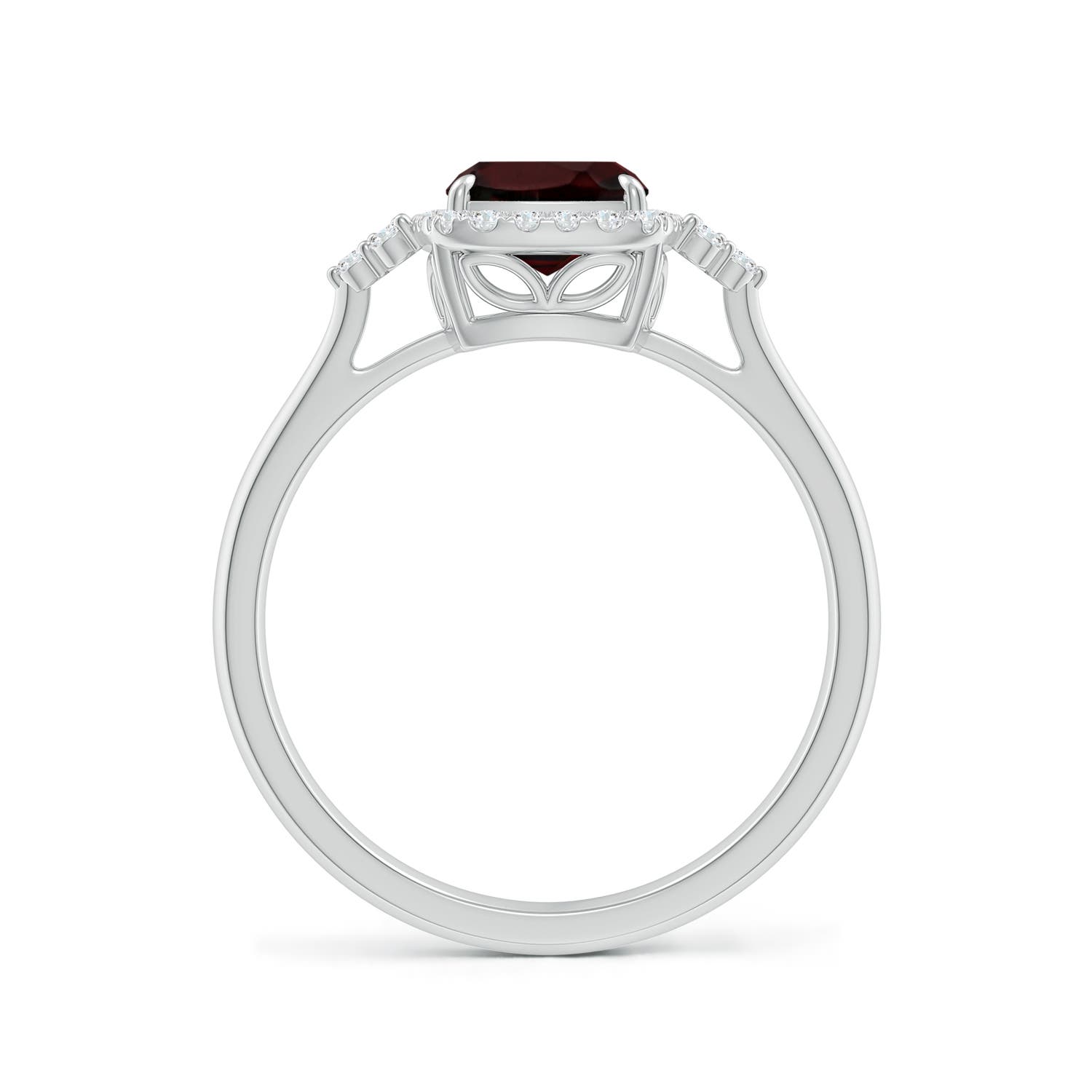 A - Garnet / 1.78 CT / 14 KT White Gold