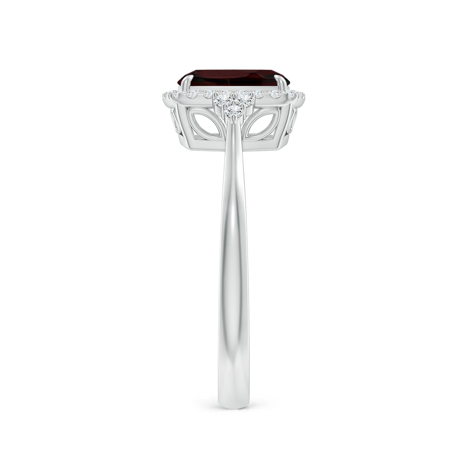 A - Garnet / 1.78 CT / 14 KT White Gold