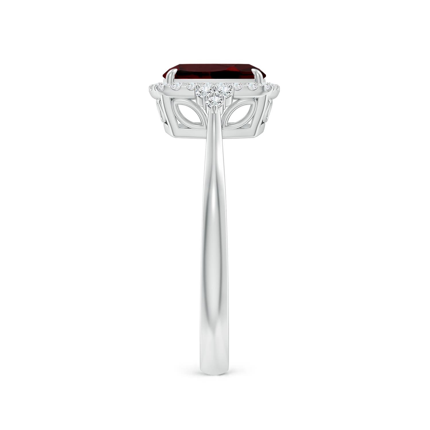 AAA - Garnet / 1.78 CT / 14 KT White Gold