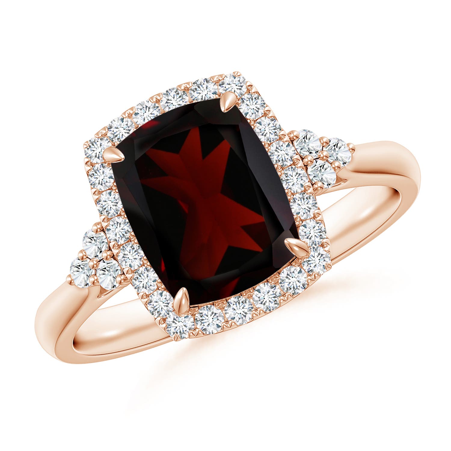 A - Garnet / 3.16 CT / 14 KT Rose Gold