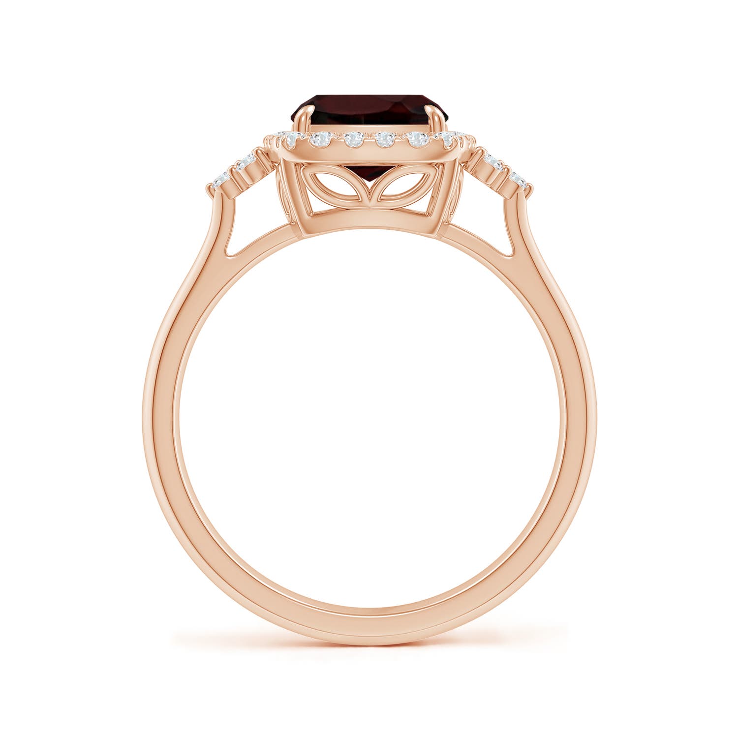 A - Garnet / 3.16 CT / 14 KT Rose Gold