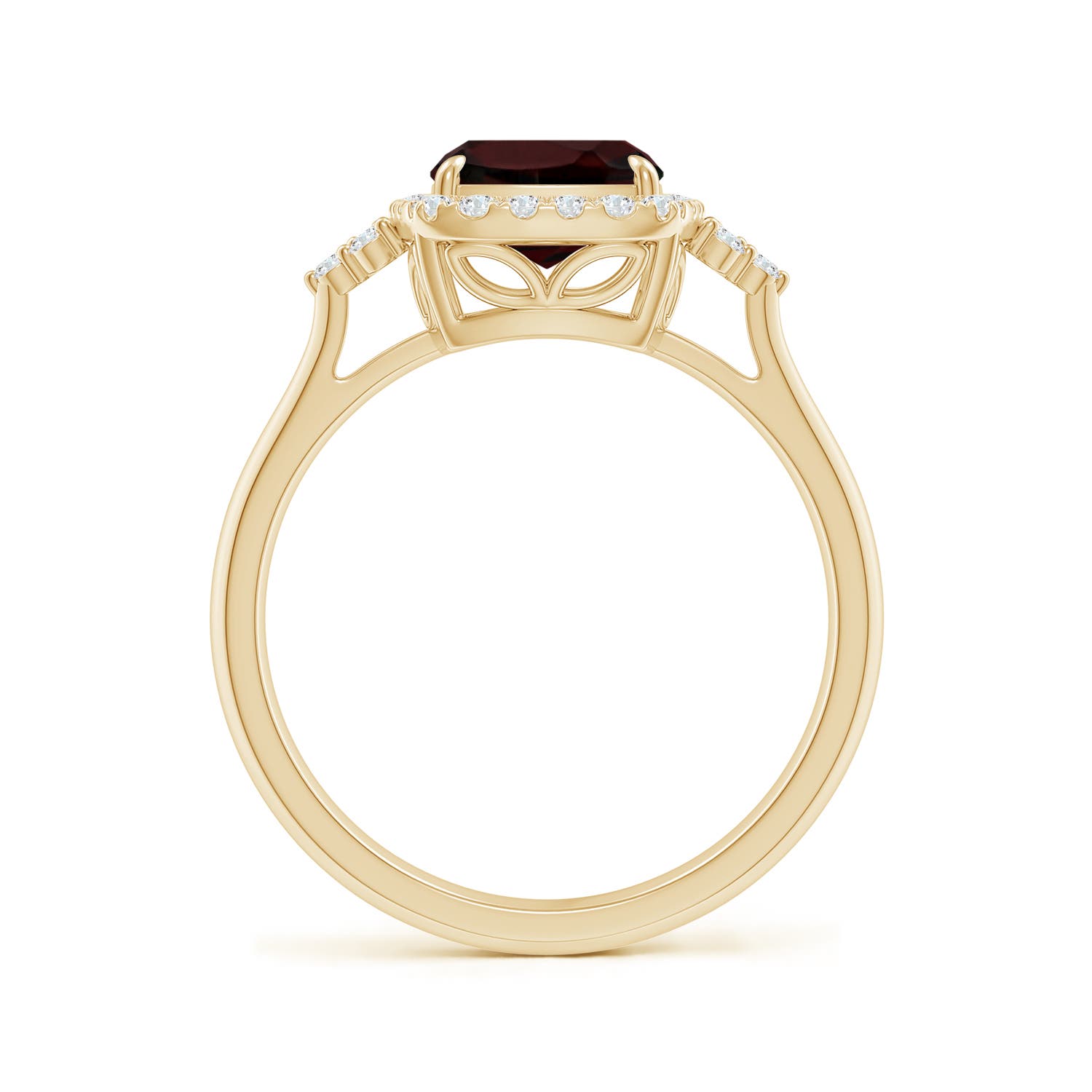 A - Garnet / 3.16 CT / 14 KT Yellow Gold