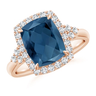 Cushion Rectangular A London Blue Topaz