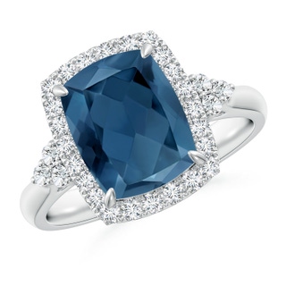 Cushion Rectangular A London Blue Topaz