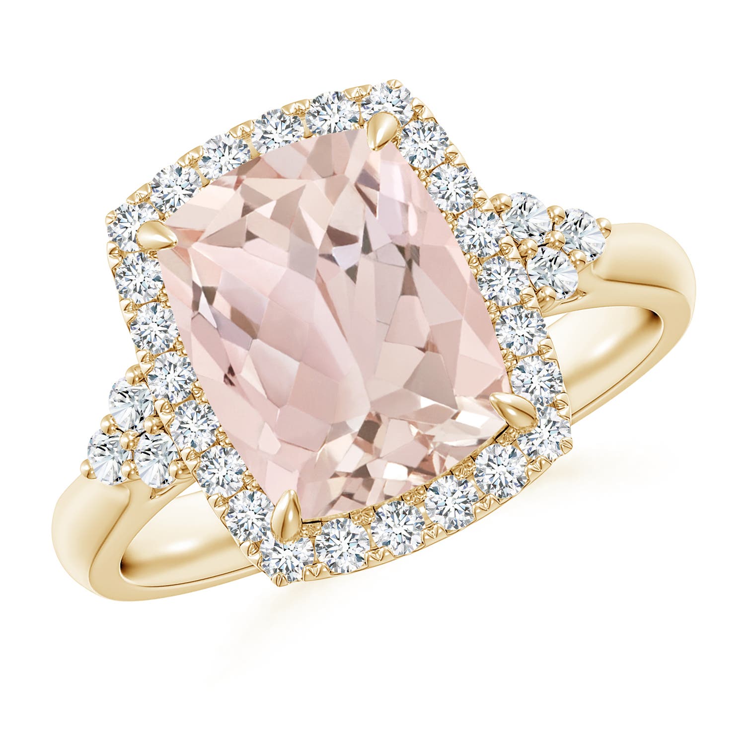 A - Morganite / 3.05 CT / 14 KT Yellow Gold