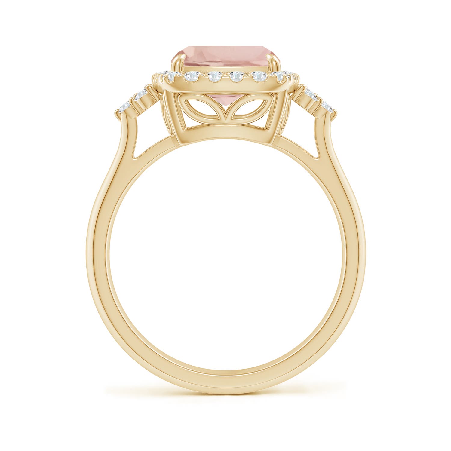 AA - Morganite / 3.05 CT / 14 KT Yellow Gold