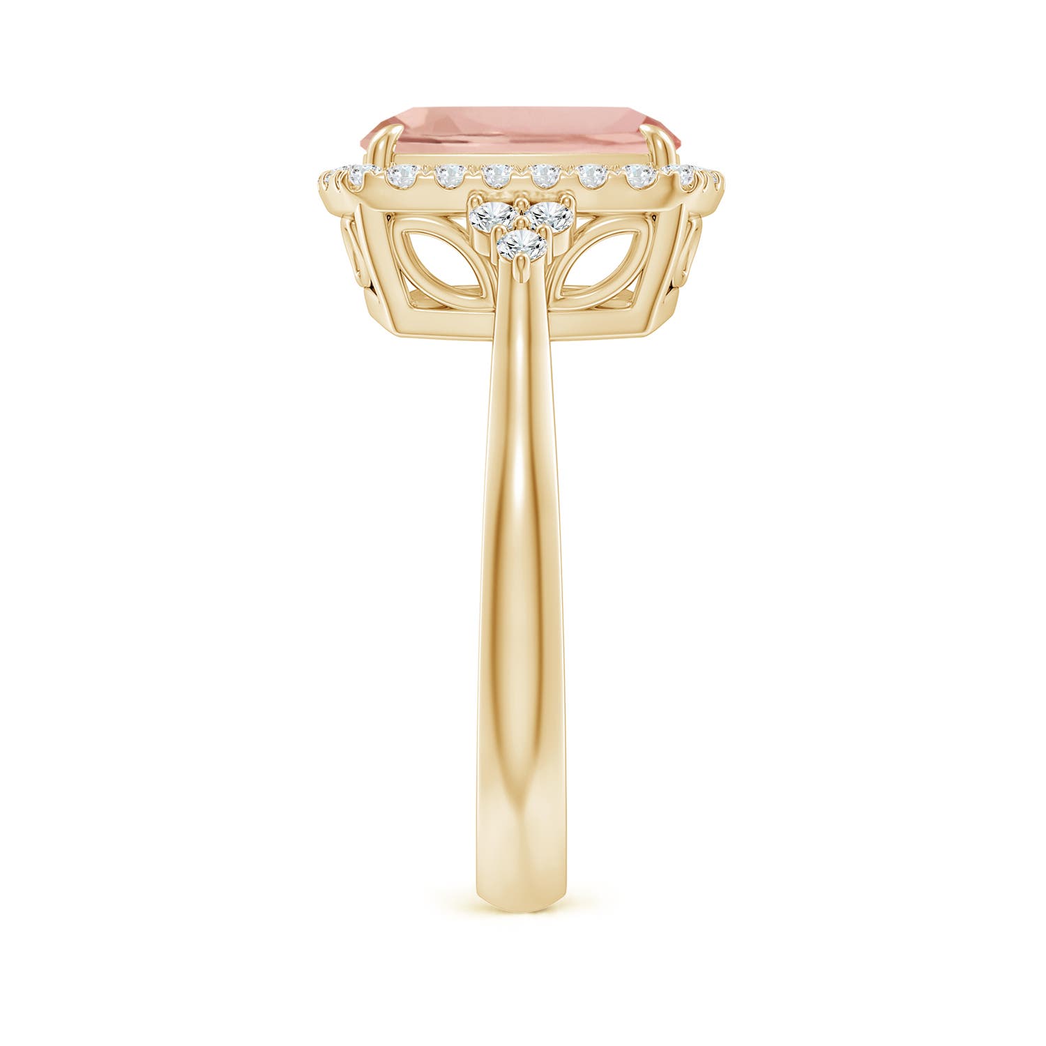 AAA - Morganite / 3.05 CT / 14 KT Yellow Gold