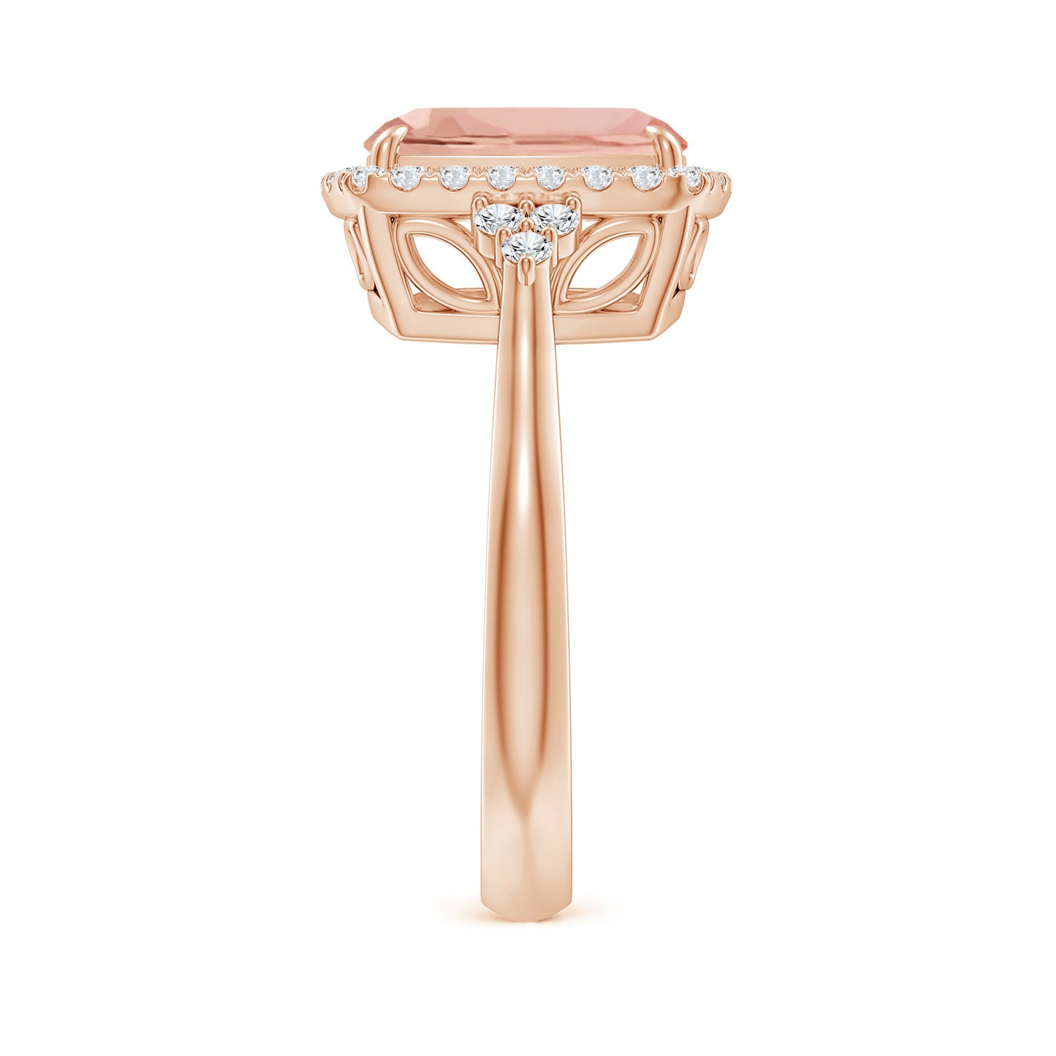 AAAA - Morganite / 3.05 CT / 14 KT Rose Gold