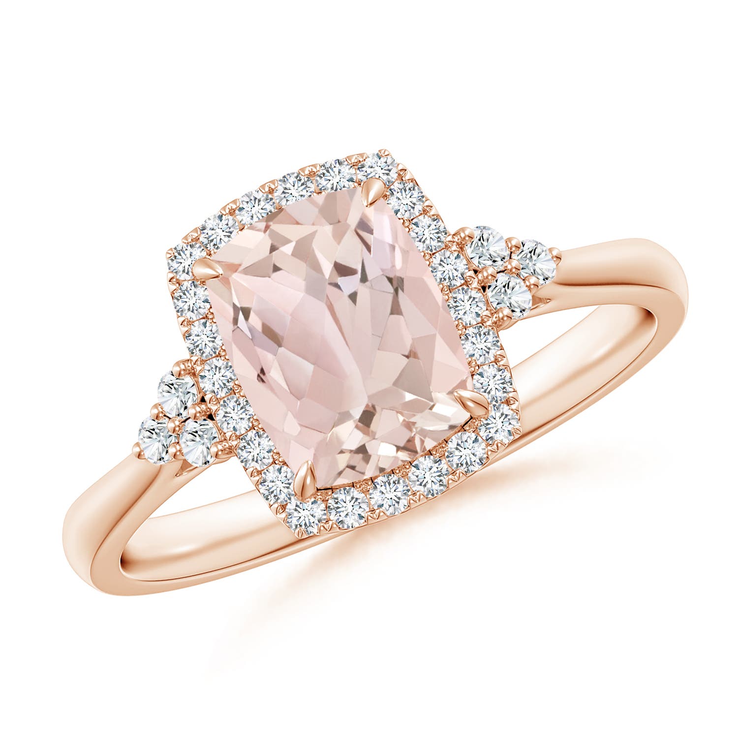 A - Morganite / 1.38 CT / 14 KT Rose Gold