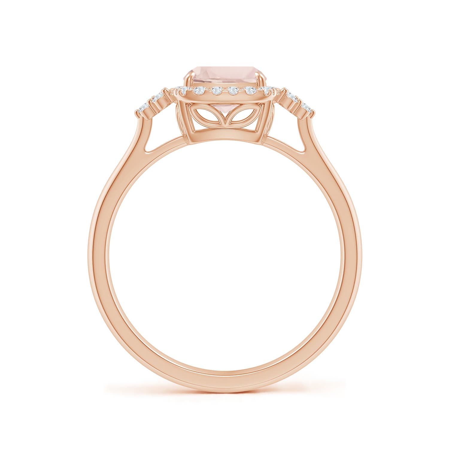 A - Morganite / 1.38 CT / 14 KT Rose Gold