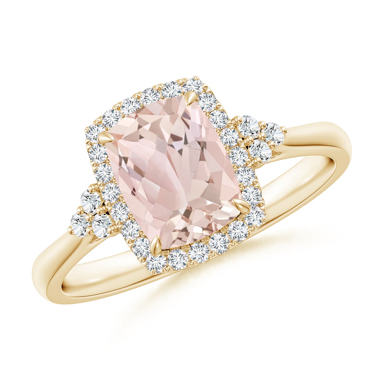 A - Morganite / 1.38 CT / 14 KT Yellow Gold