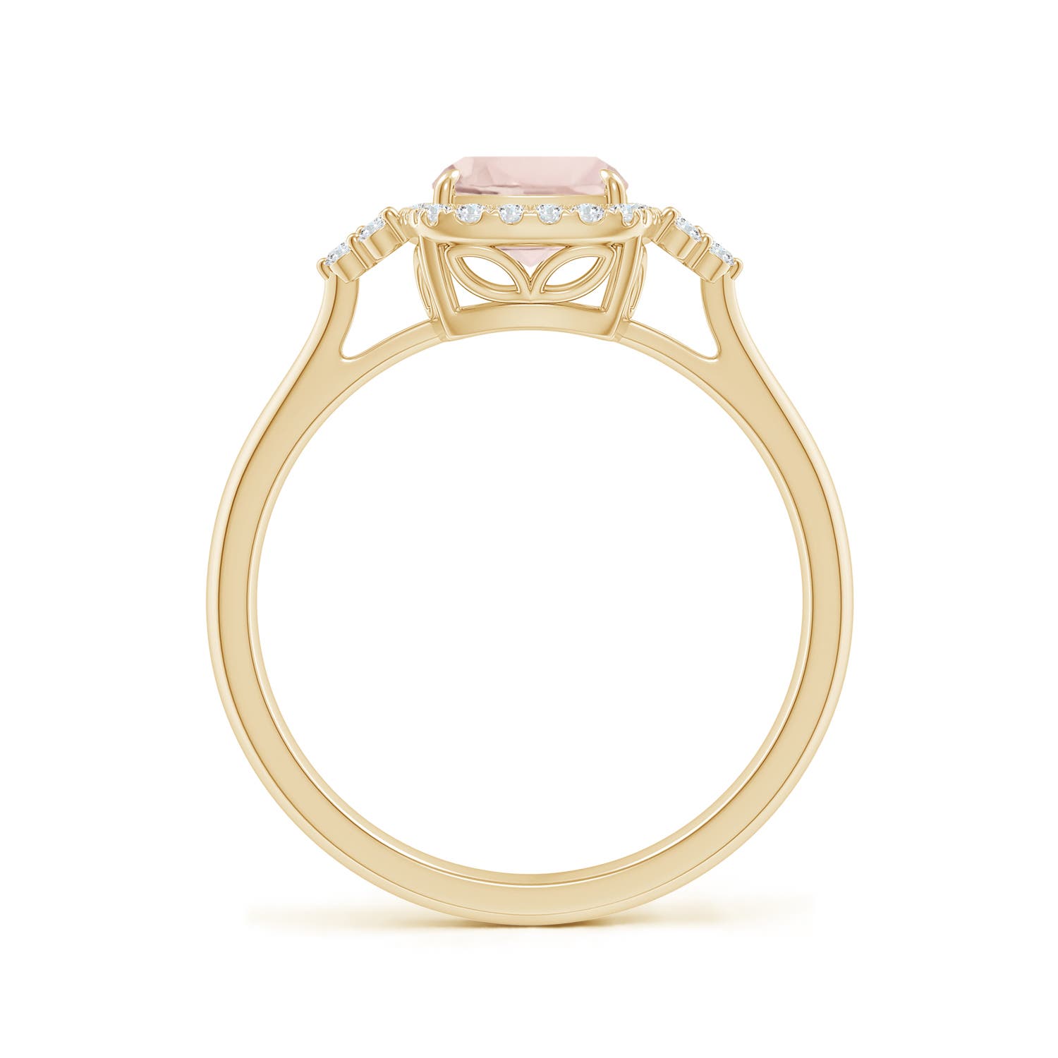 A - Morganite / 1.38 CT / 14 KT Yellow Gold