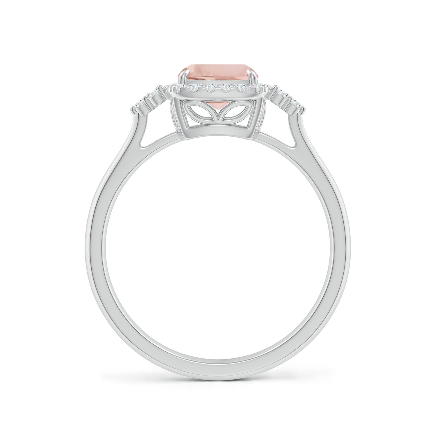 AA - Morganite / 1.38 CT / 14 KT White Gold