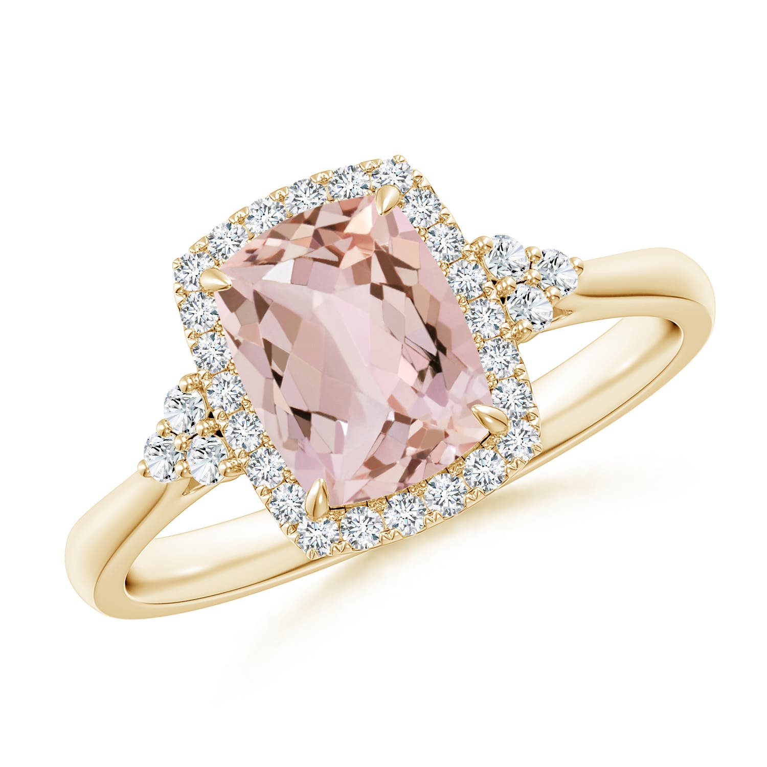 AA - Morganite / 1.38 CT / 14 KT Yellow Gold