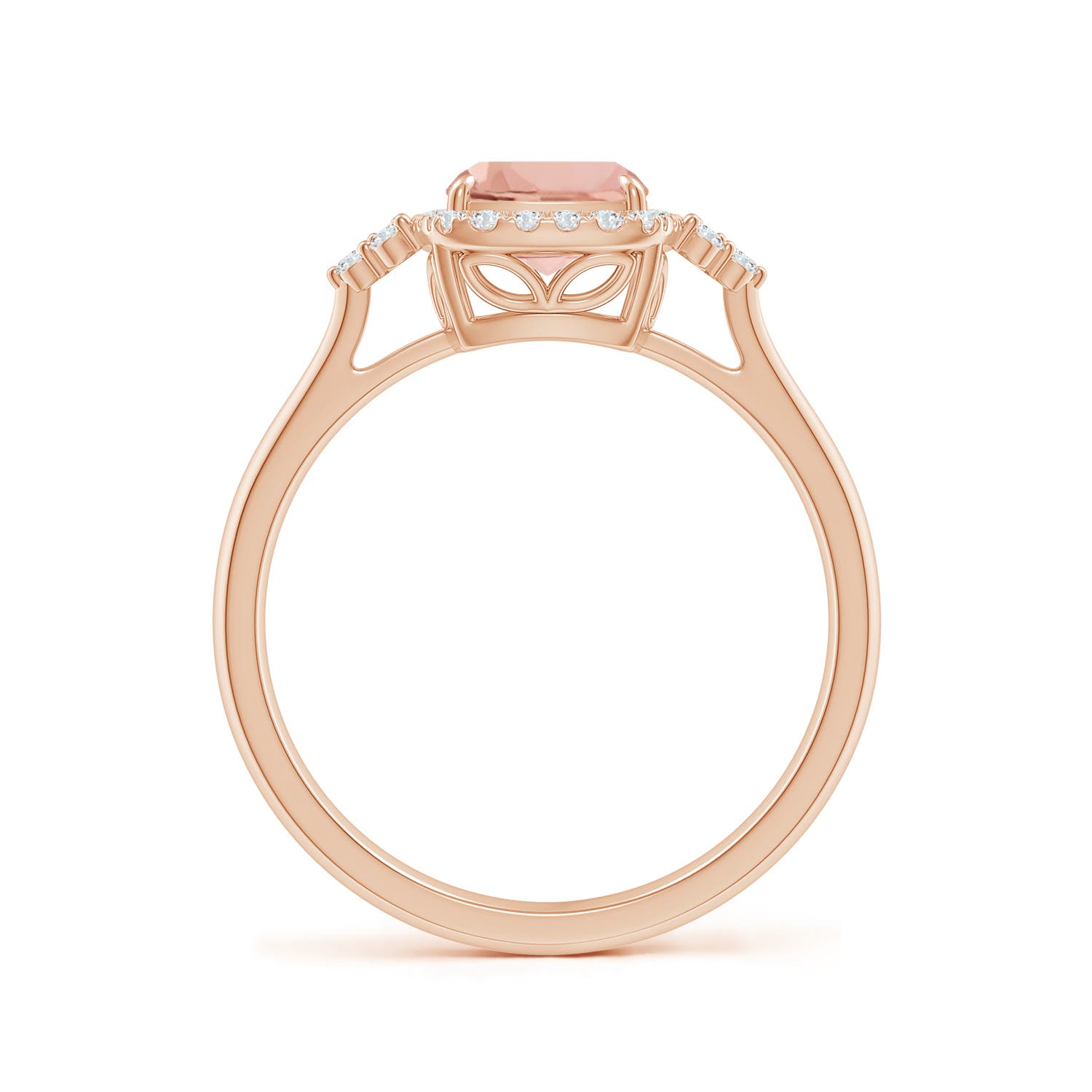 AAAA - Morganite / 1.38 CT / 14 KT Rose Gold