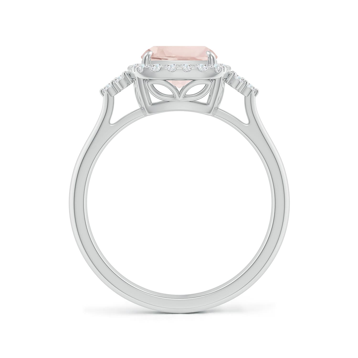 A - Morganite / 2.06 CT / 14 KT White Gold