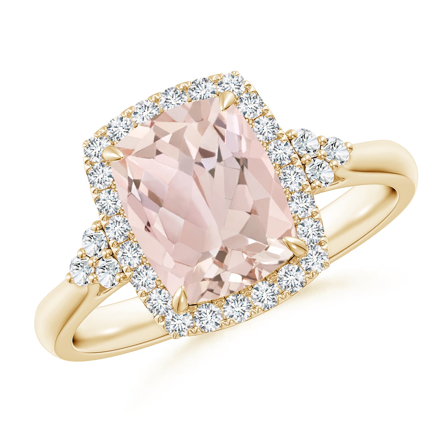 A - Morganite / 2.06 CT / 14 KT Yellow Gold