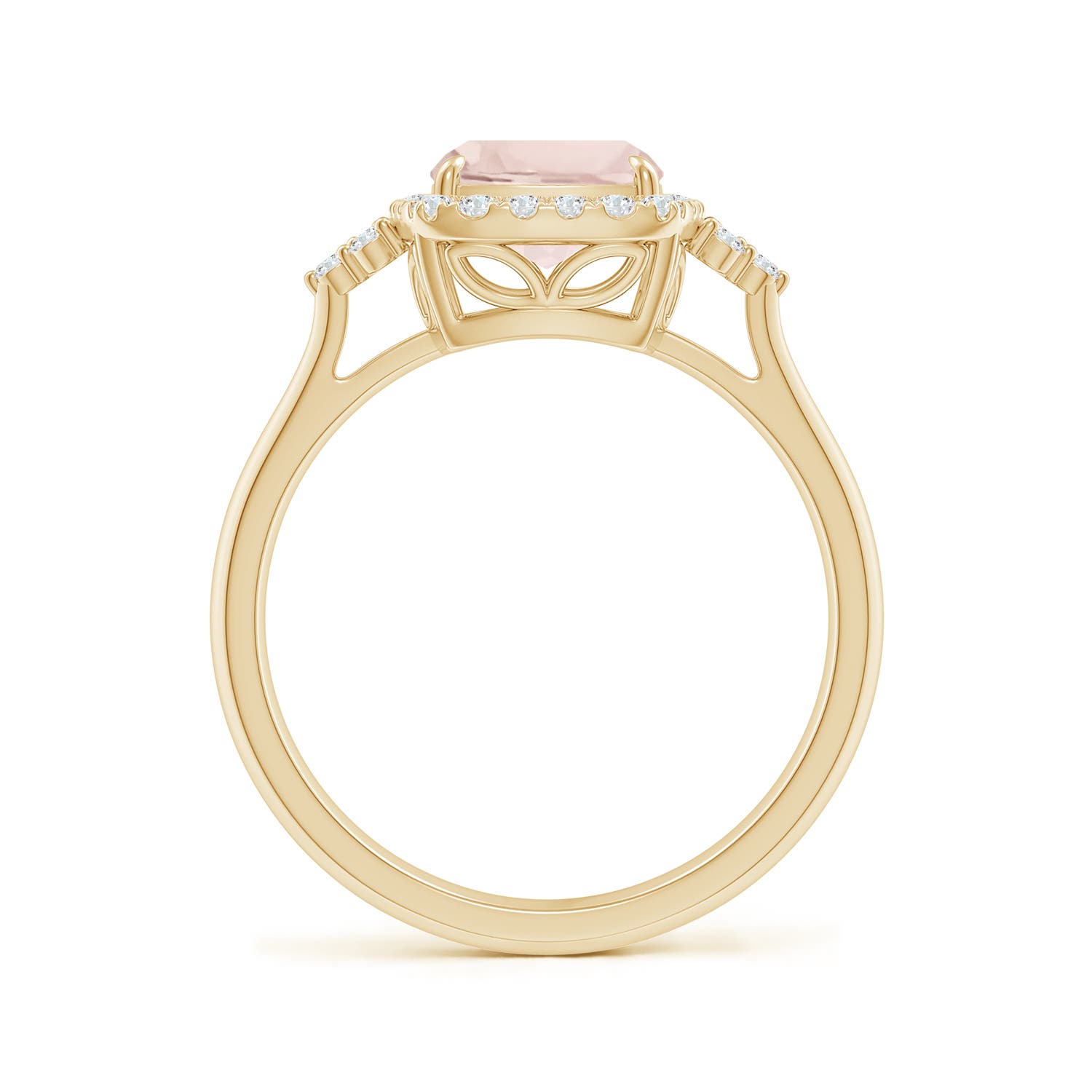 A - Morganite / 2.06 CT / 14 KT Yellow Gold