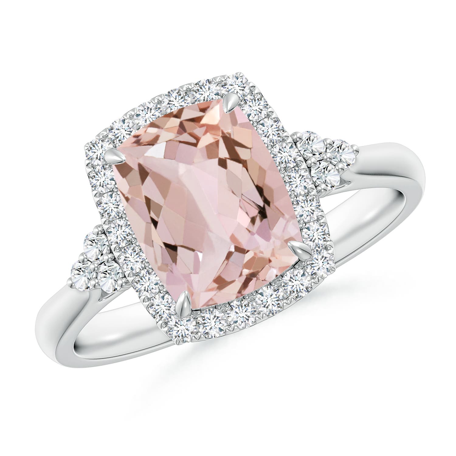 AA - Morganite / 2.06 CT / 14 KT White Gold