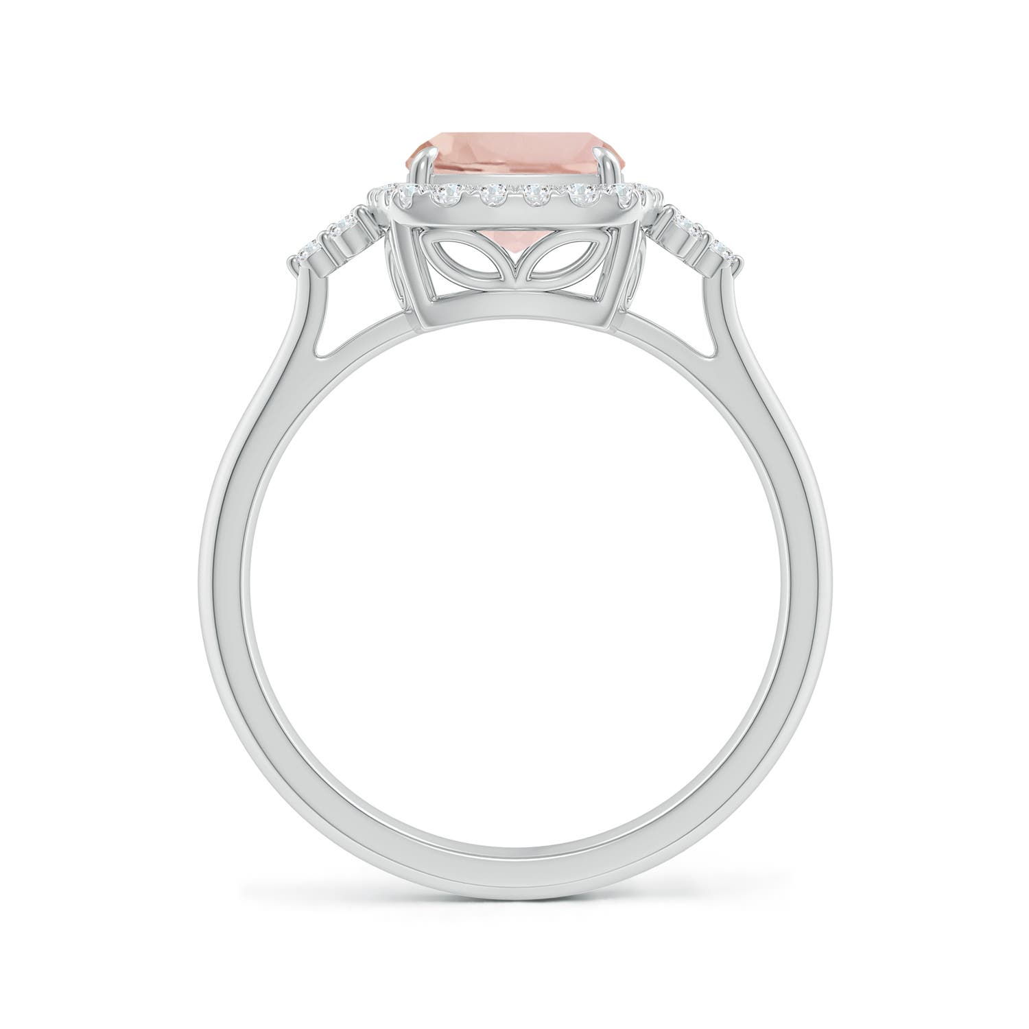 AA - Morganite / 2.06 CT / 14 KT White Gold