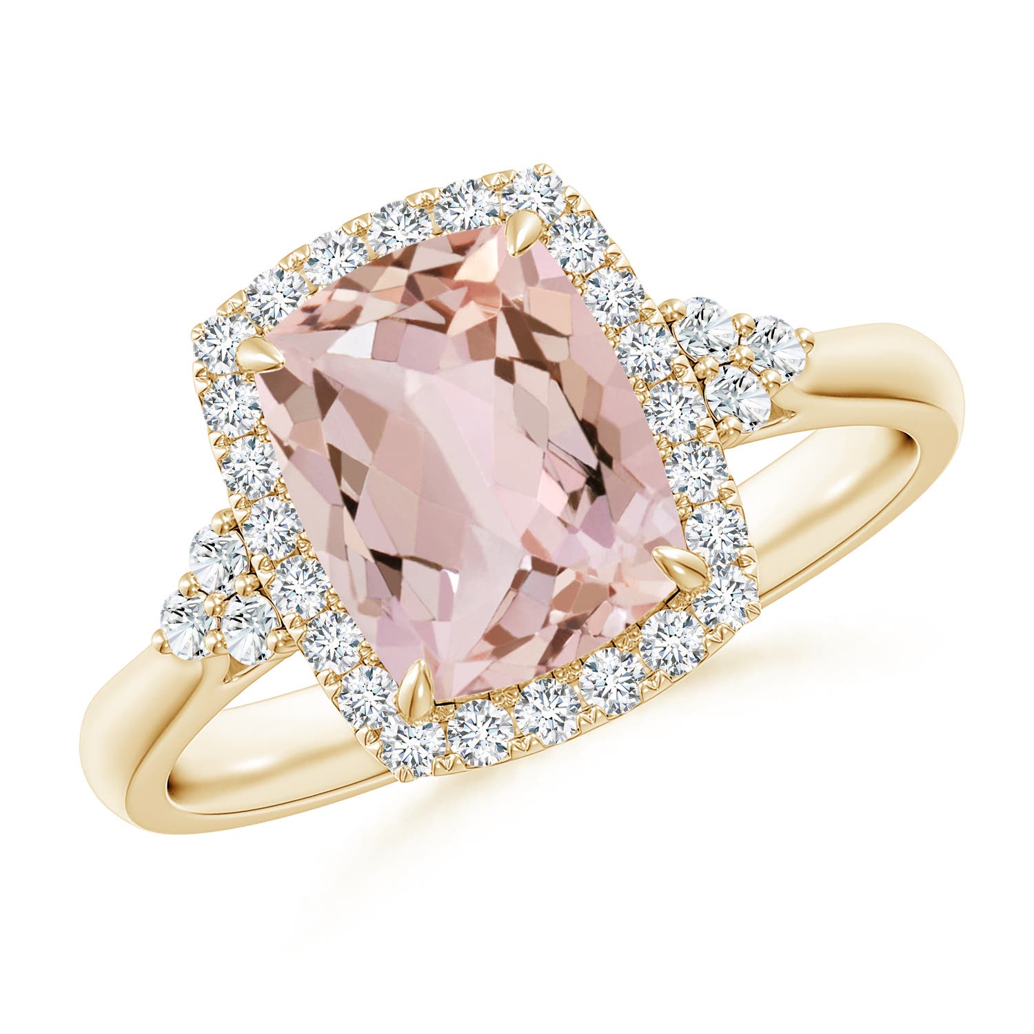 AA - Morganite / 2.06 CT / 14 KT Yellow Gold