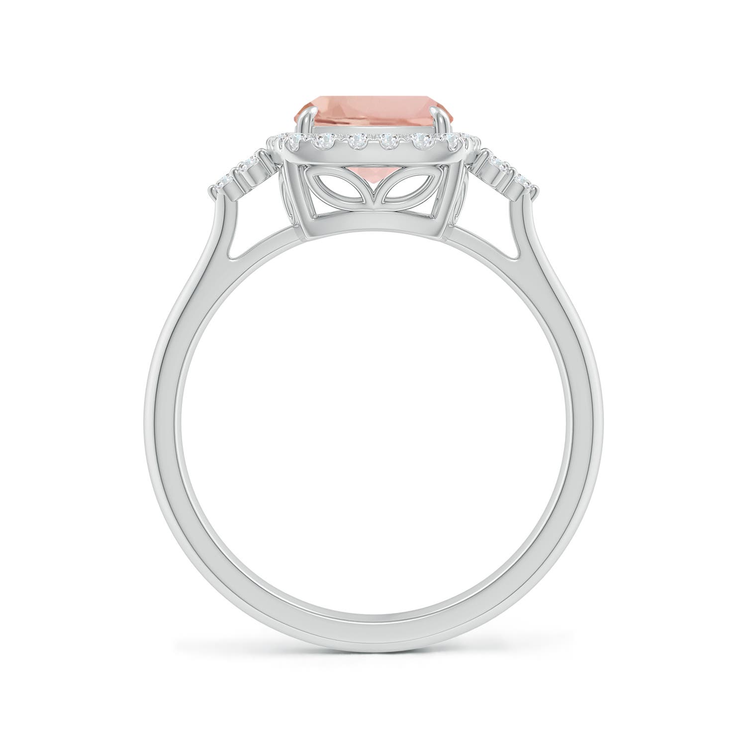 AAA - Morganite / 2.06 CT / 14 KT White Gold