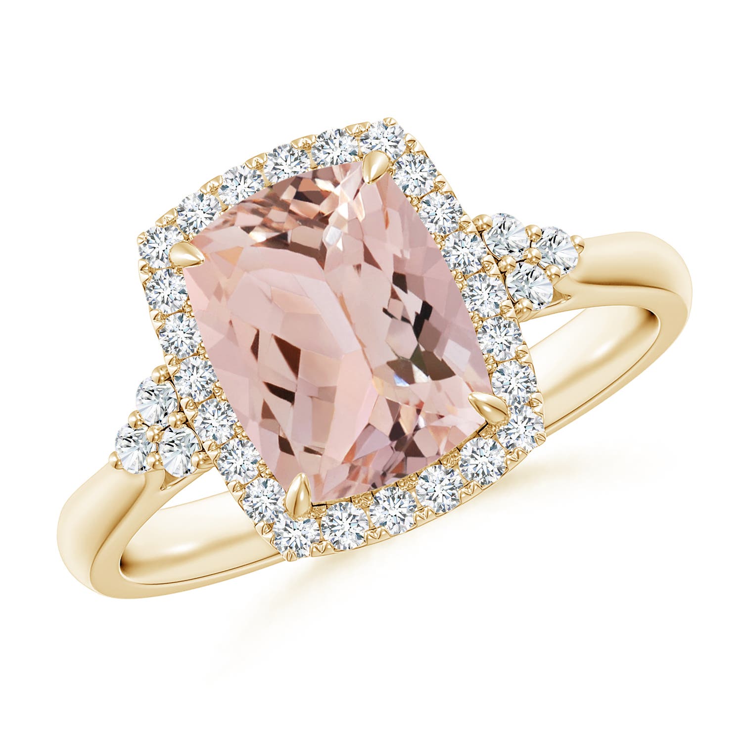 AAA - Morganite / 2.06 CT / 14 KT Yellow Gold