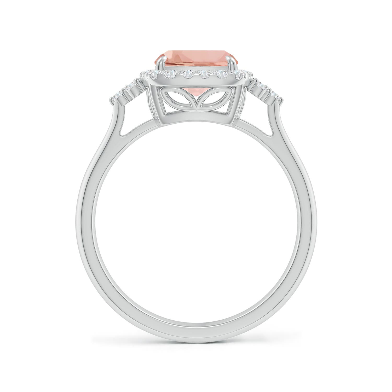 AAAA - Morganite / 2.06 CT / 14 KT White Gold