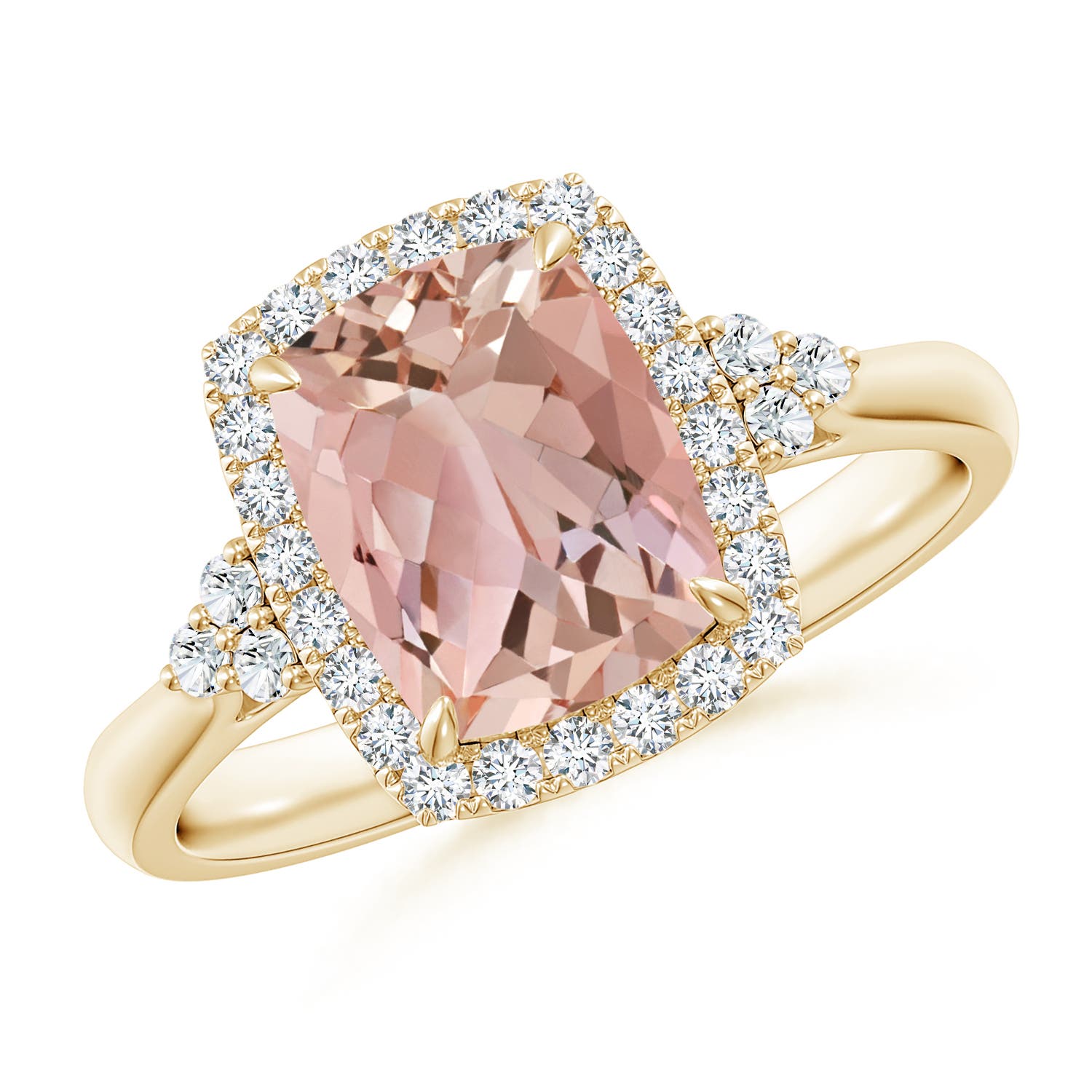 AAAA - Morganite / 2.06 CT / 14 KT Yellow Gold