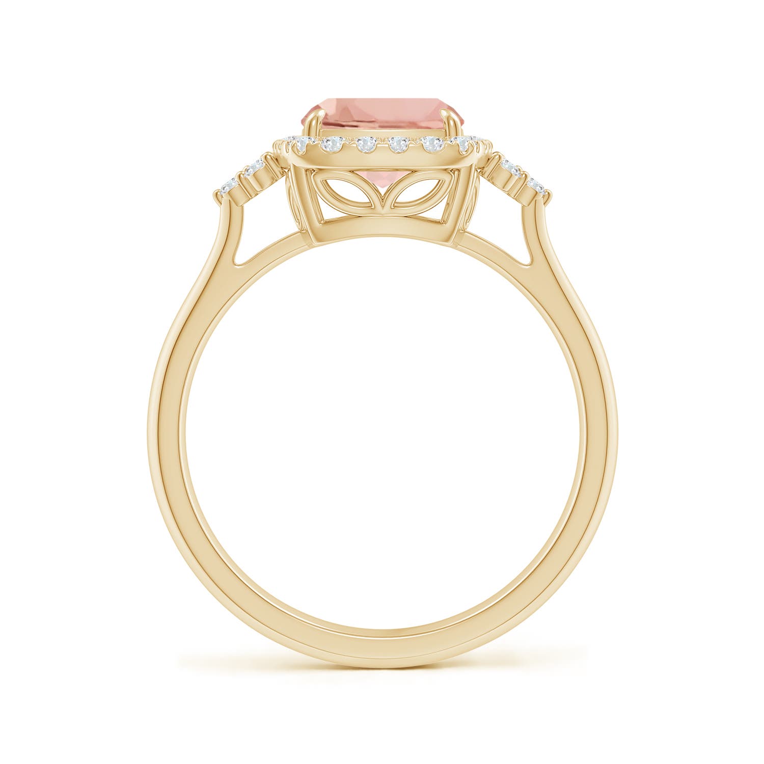 AAAA - Morganite / 2.06 CT / 14 KT Yellow Gold