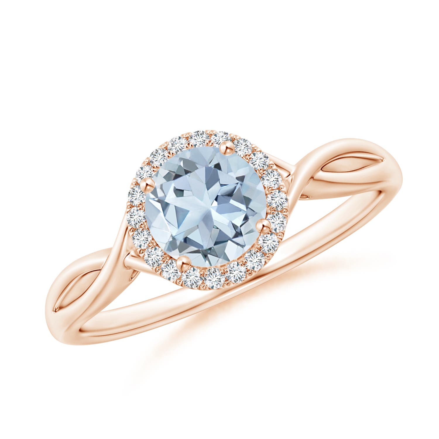 A - Aquamarine / 0.82 CT / 14 KT Rose Gold