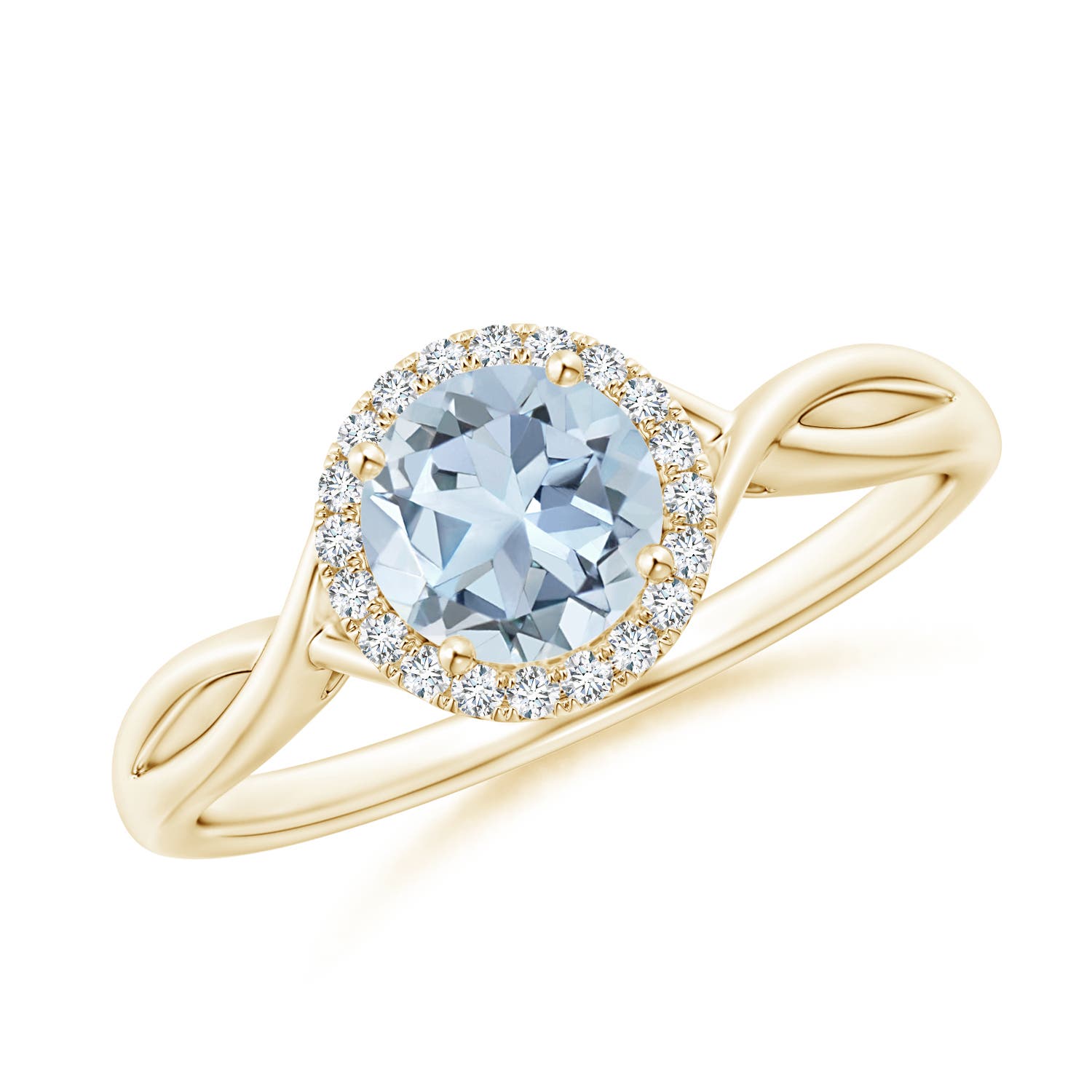 A - Aquamarine / 0.82 CT / 14 KT Yellow Gold