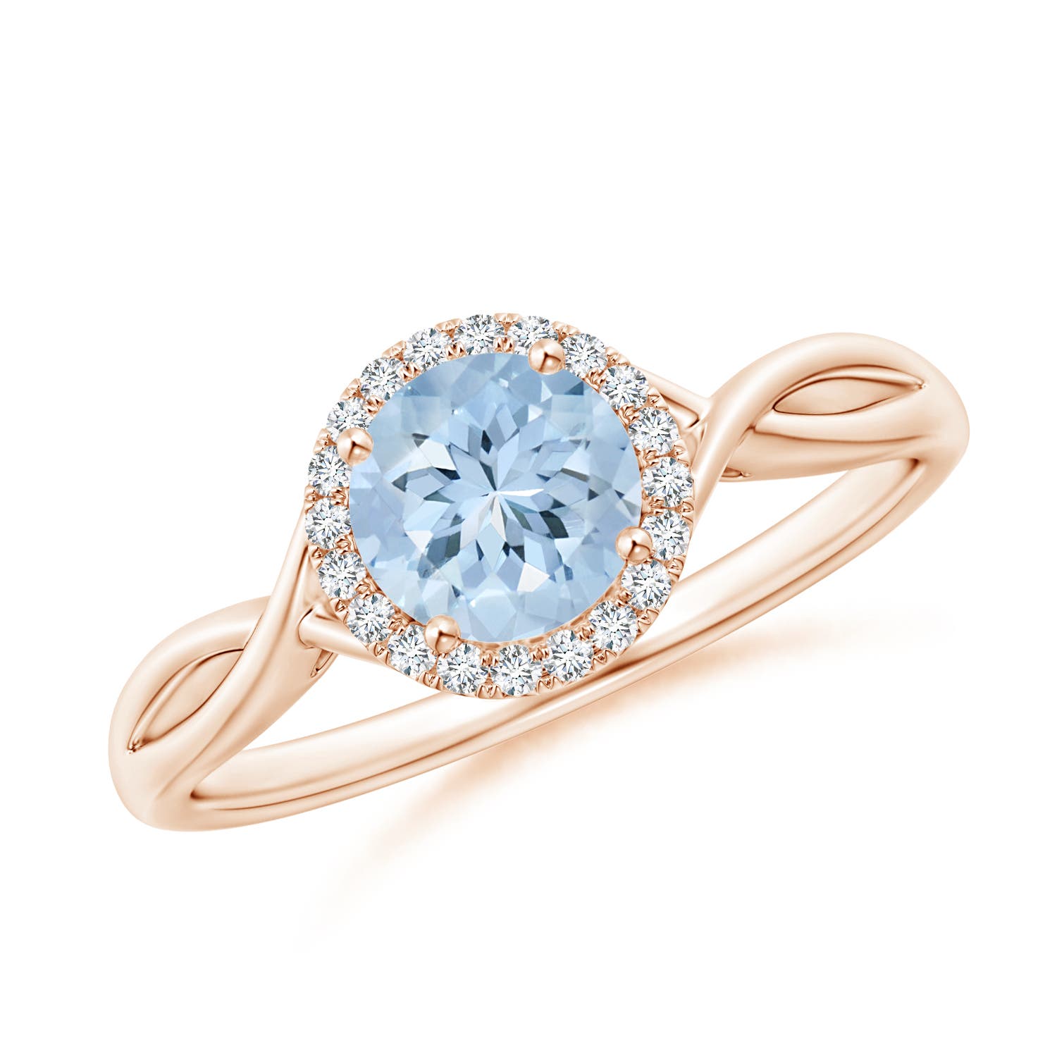 AA - Aquamarine / 0.82 CT / 14 KT Rose Gold