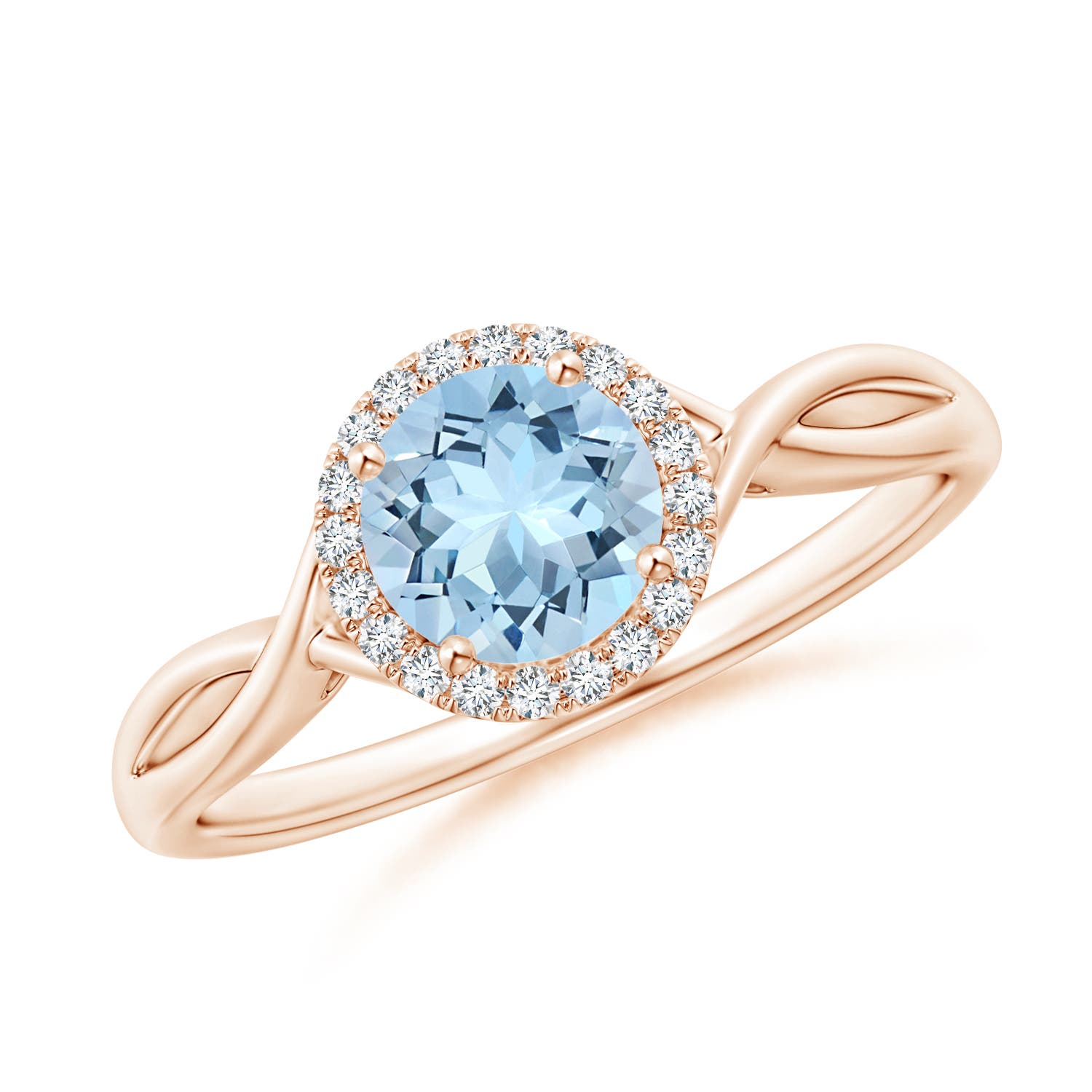 AAA - Aquamarine / 0.82 CT / 14 KT Rose Gold