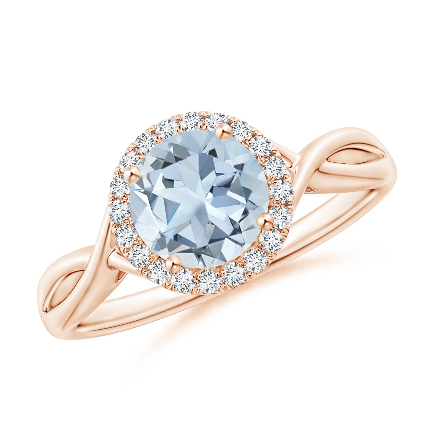 A - Aquamarine / 1.24 CT / 14 KT Rose Gold