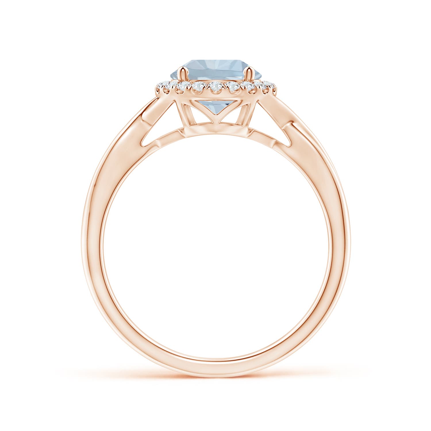 A - Aquamarine / 1.24 CT / 14 KT Rose Gold