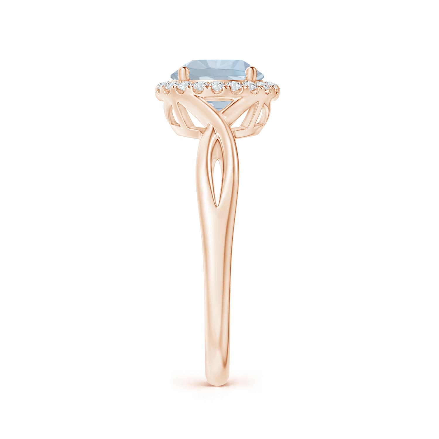 A - Aquamarine / 1.24 CT / 14 KT Rose Gold