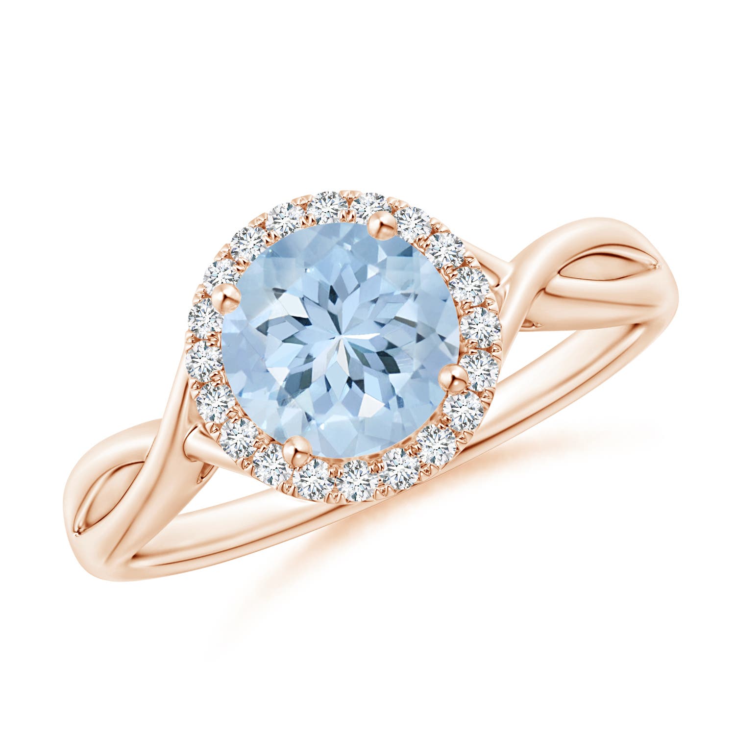 AA - Aquamarine / 1.24 CT / 14 KT Rose Gold