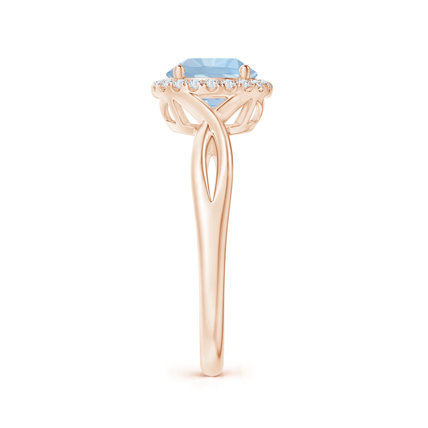 AA - Aquamarine / 1.24 CT / 14 KT Rose Gold