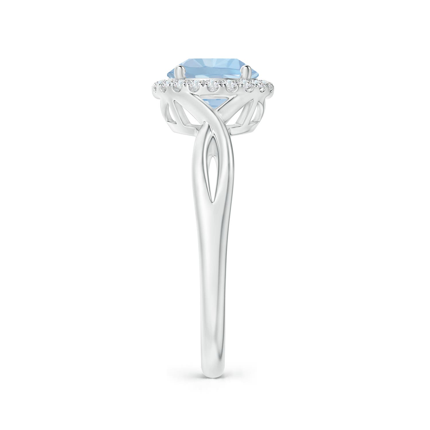 AA - Aquamarine / 1.24 CT / 14 KT White Gold