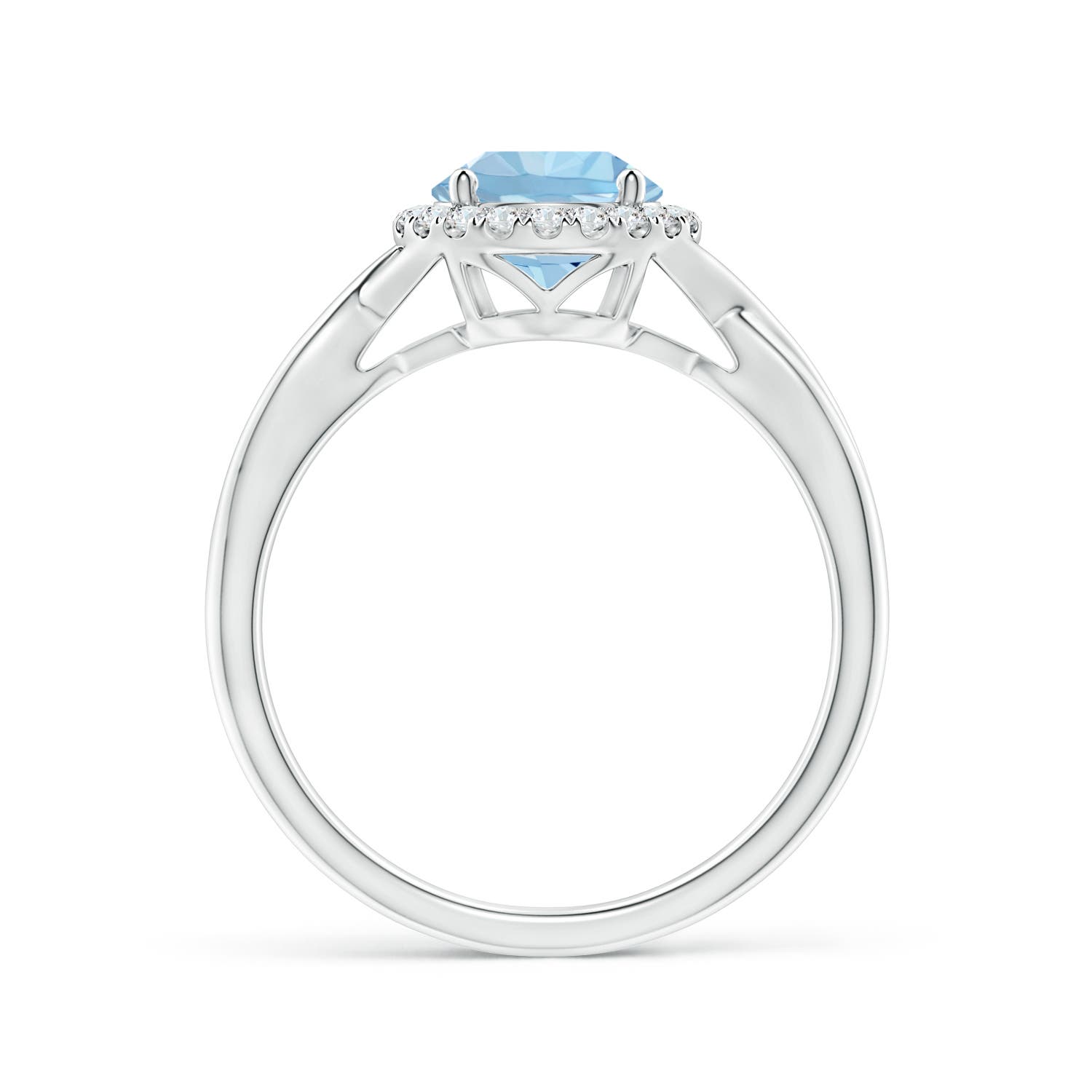 AAA - Aquamarine / 1.24 CT / 14 KT White Gold