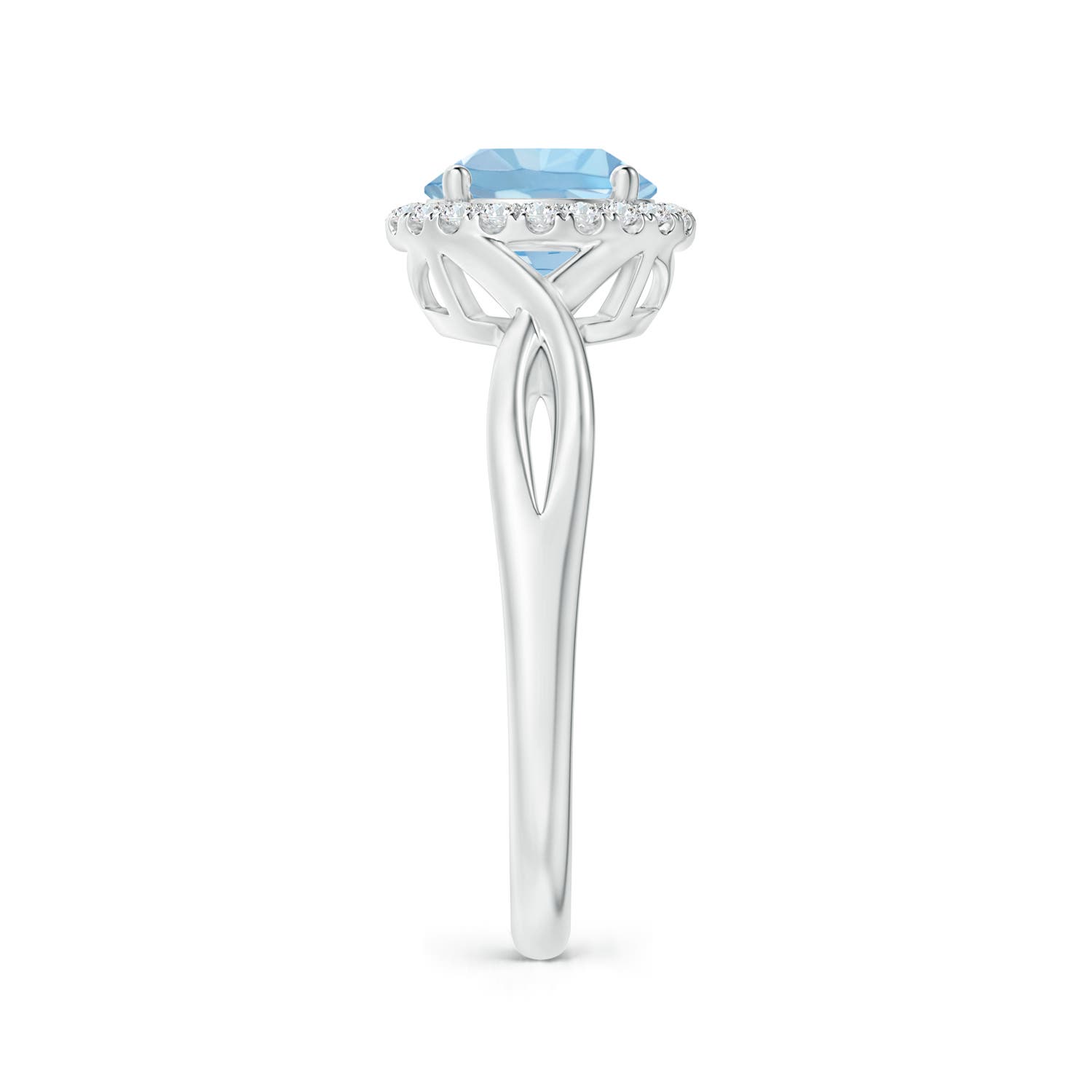 AAA - Aquamarine / 1.24 CT / 14 KT White Gold