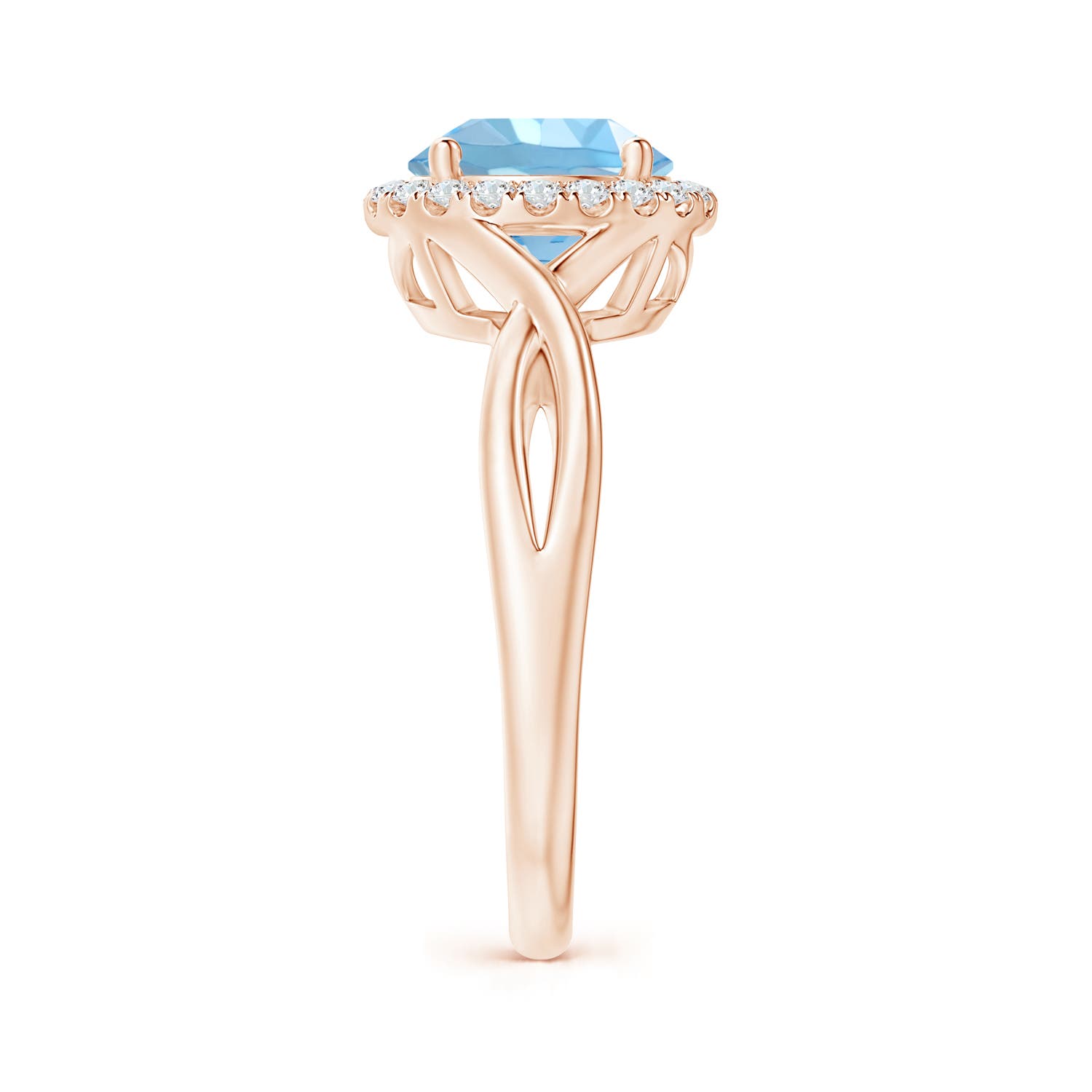 AAAA - Aquamarine / 1.82 CT / 14 KT Rose Gold